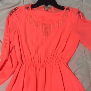 coral dress
